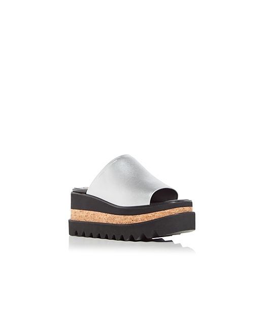 Stella McCartney Sneak Elyse Platform Wedge Slide Sandals