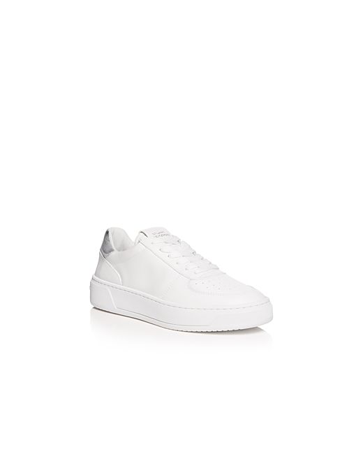 Stuart Weitzman Sw Courtside Lace Up Low Top Sneakers