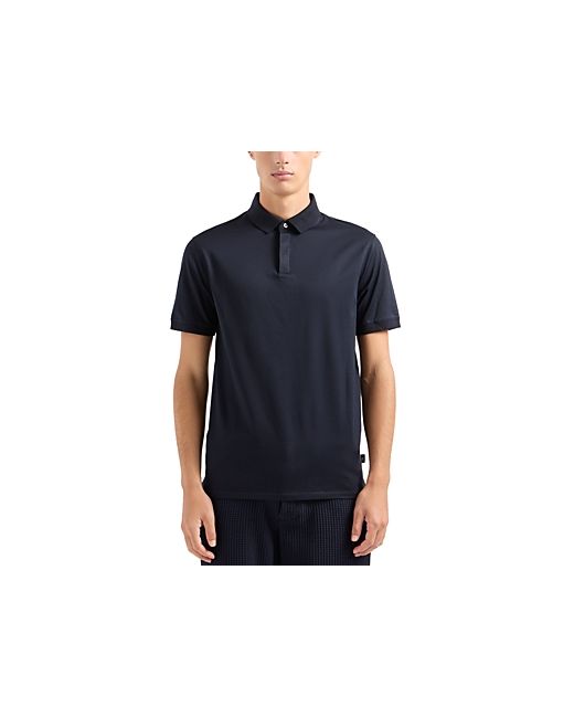 Emporio Armani Mercerized Cotton Short Sleeve Polo Shirt