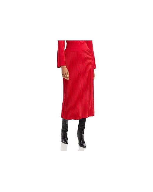 Misook Ribbed Knit Midi Skirt