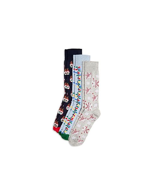 The Men's Store At Bloomingdale's Holiday Cotton Blend Socks Pack of 3 100 Exclusive