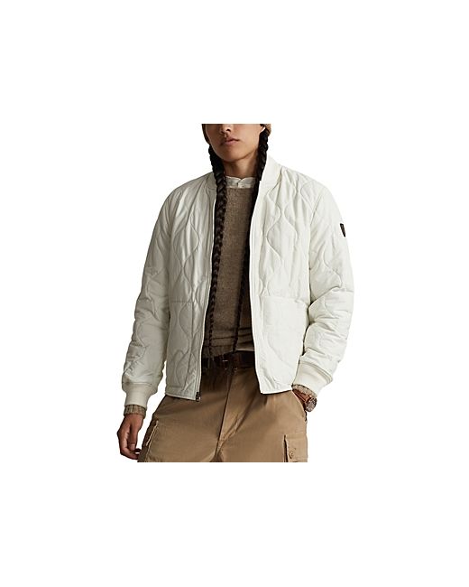 Polo Ralph Lauren Cotton Nylon Quilted Full Zip Bomber Jacket