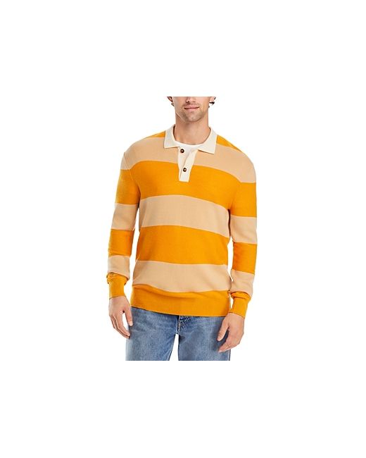 ATM Anthony Thomas Melillo Merino Wool Cotton Sweater Knit Regular Fit Polo Shirt