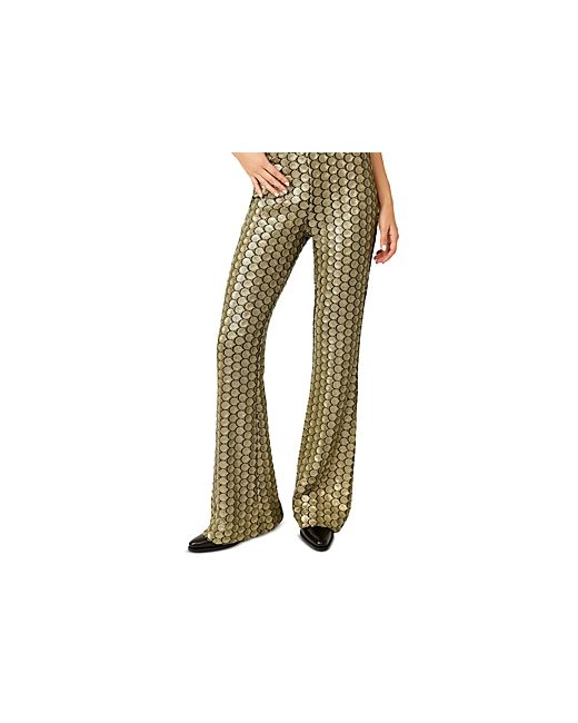 Free People Wilder Days Sequined Flared Pants