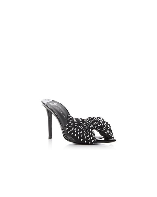 Giuseppe Zanotti Design Intrigio Bow Embellished High Heel Sandals