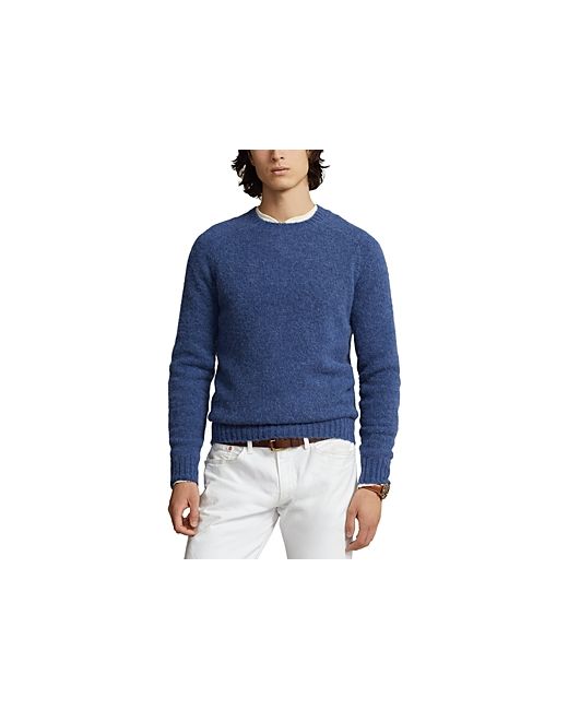 Polo Ralph Lauren Suede Elbow Patch Regular Fit Crewneck Sweater