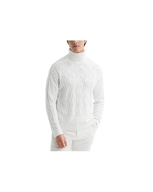 Reiss Alston Cable Knit Regular Fit Turtleneck Sweater
