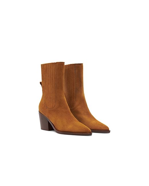 Ba & Sh Bottines Pull On Pointed Toe Chelsea Boots