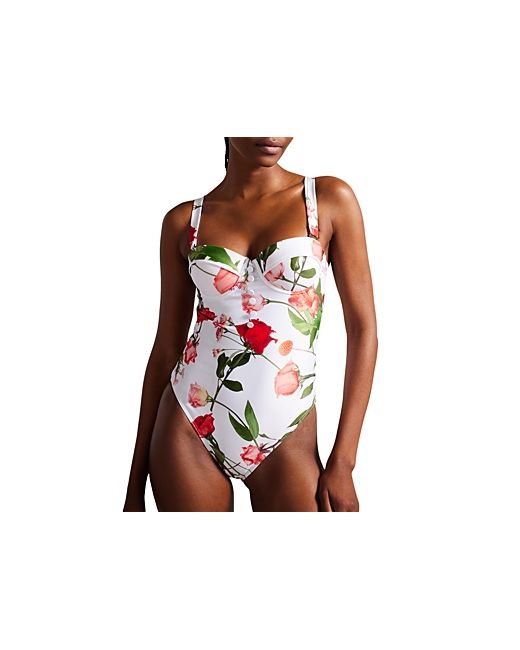Ted Baker Floral Cupped One Piece Swimsuit