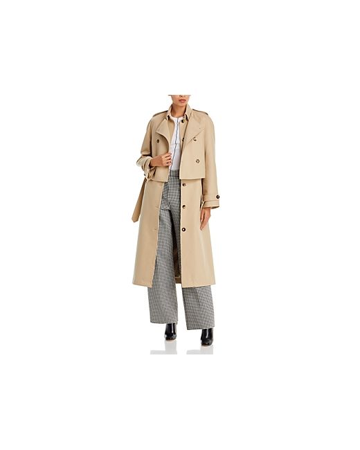 Rosetta Getty Double Layer Trench Coat