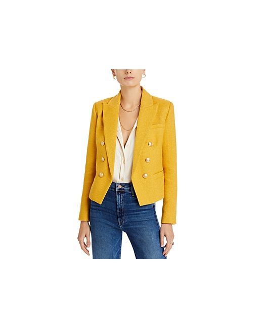 L'agence Brooke Double Breasted Cropped Blazer
