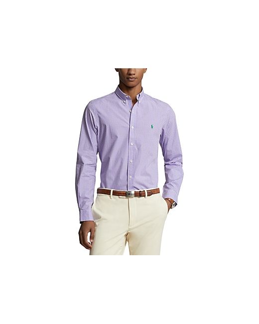 Polo Ralph Lauren Cotton Stretch Gingham Check Slim Fit Button Down Shirt