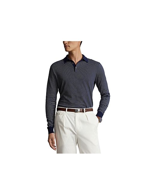 Polo Ralph Lauren Cotton Stripe Regular Fit Polo Collar Sweater