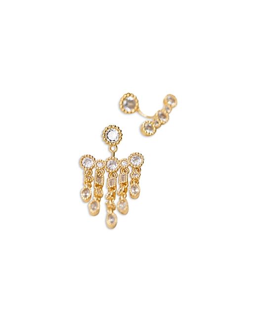 Maje Glass Crystal Chandelier Drop Earrings