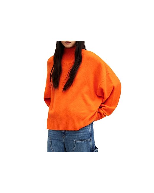 AllSaints Asha Mock Neck Sweater