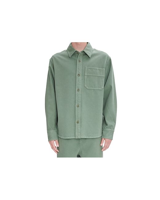 A.P.C. . Basile Brodee Surchemise Button Front Long Sleeve Shirt