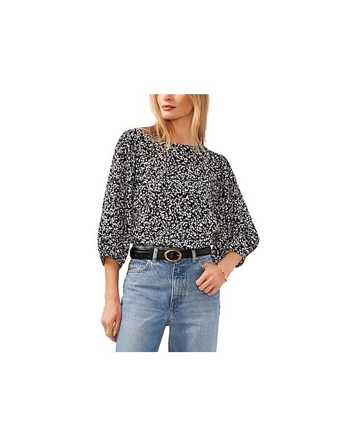 Vince Camuto Printed Puff Sleeve Blouse