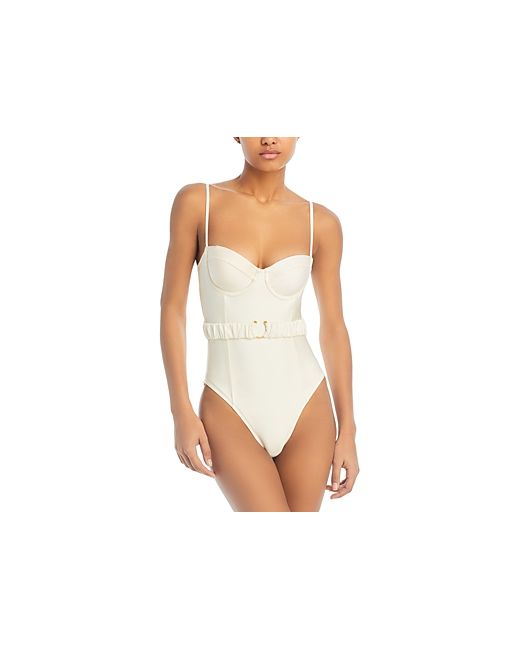 Solid & Striped The Spencer Belted One Piece Swimsuit