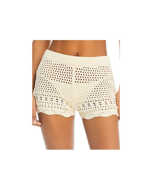 Solid & Striped The Nolan Crochet Swim Cover-Up Shorts