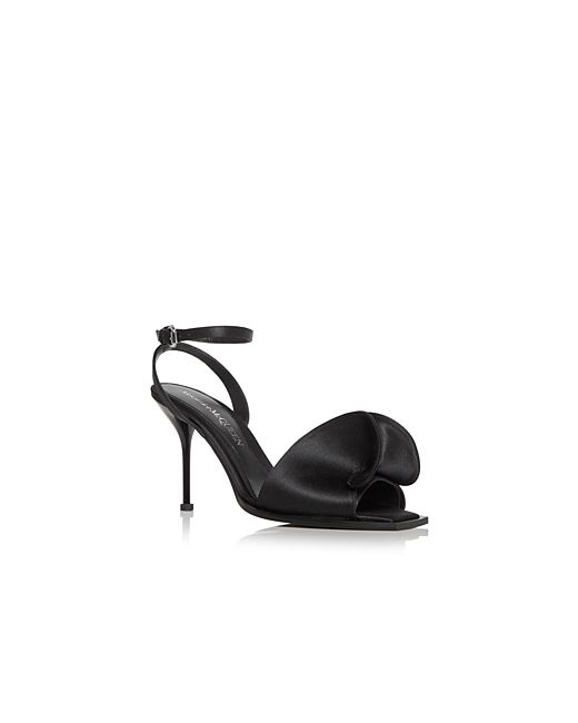 Alexander McQueen Sculpted Silk High Heel Sandals