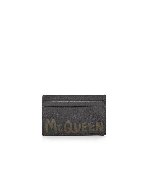 Alexander McQueen Graffiti Logo Card Case