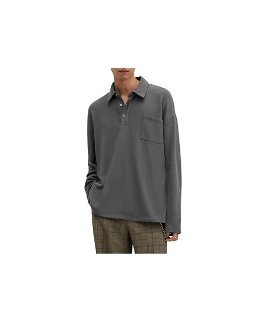 AllSaints Eris Long Sleeve Polo Shirt