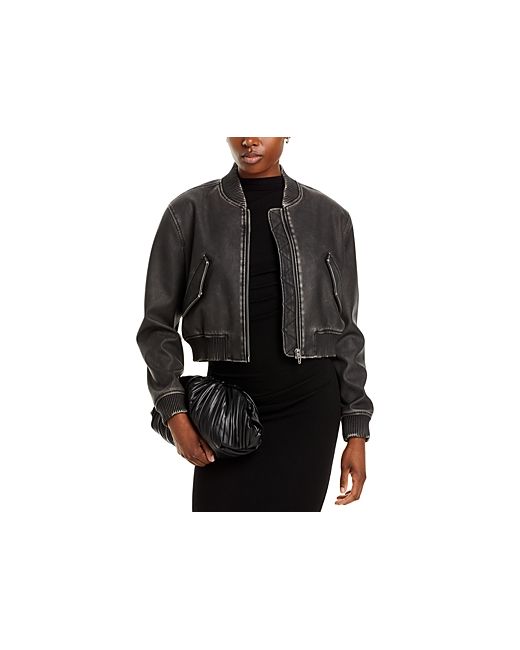 Blank NYC Faux Leather Bomber Jacket