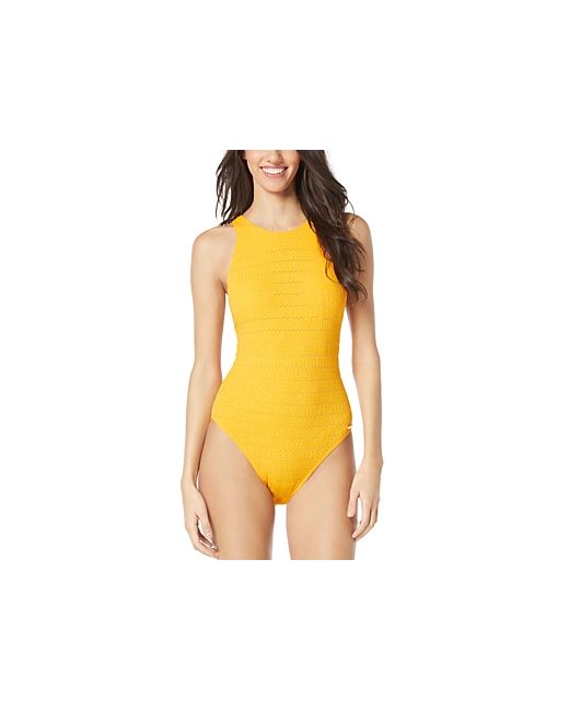 Vince Camuto Textured One Piece Swimsuit