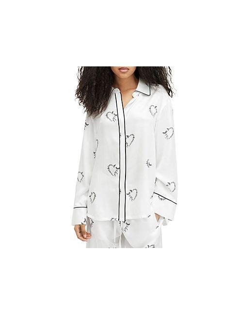 AllSaints Sofi Escalera Pajama Shirt