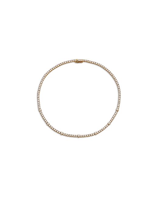 Nadri Cubic Zirconia Imitation Pearl Tennis Style Collar Necklace 16