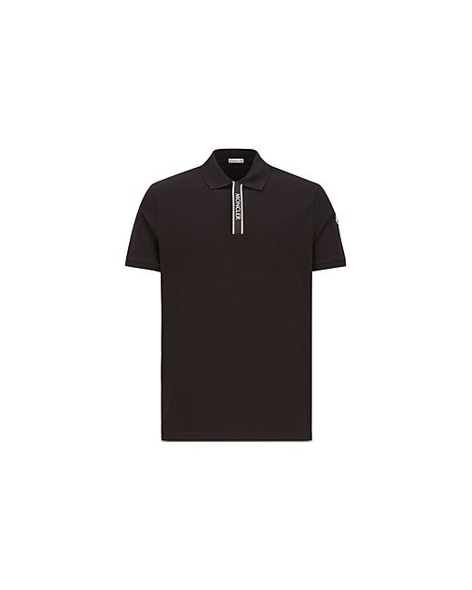 Moncler Logo Placket Short Sleeve Polo Shirt