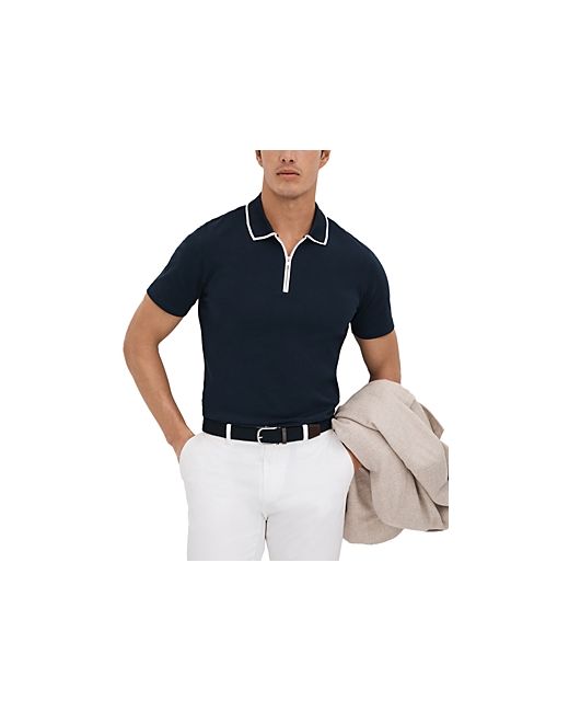 Reiss Cannes Slim Fit Zipper Polo Shirt