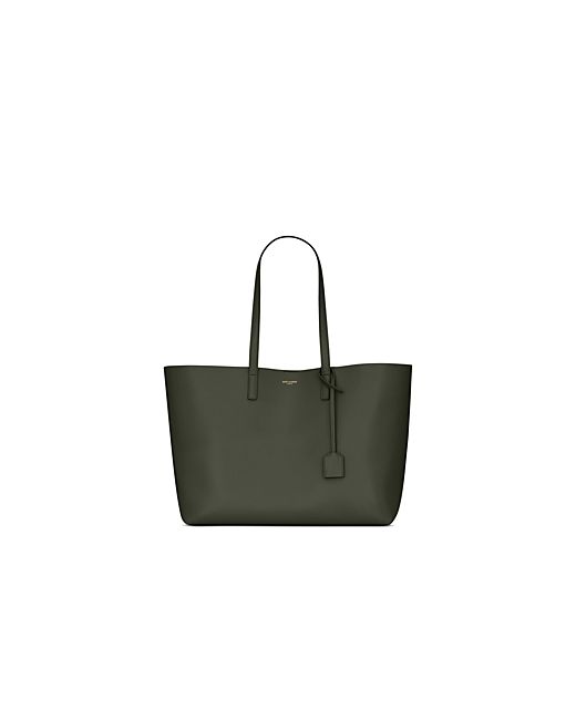Saint Laurent East/West Leather Shopping Tote