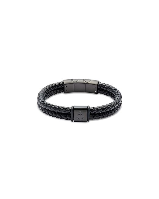Link UP Anchor Braided Leather Bracelet