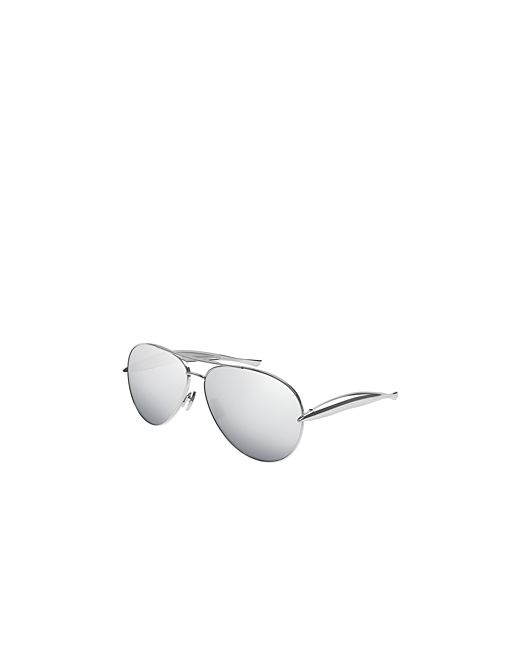 Bottega Veneta Sardine Pilot Metal Sunglasses 64mm