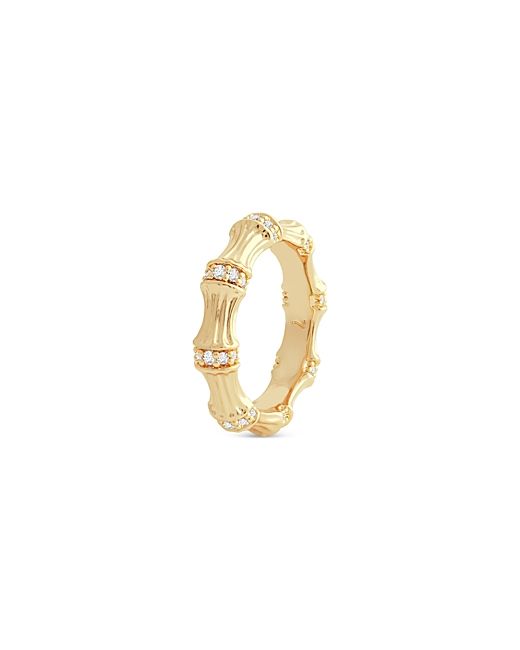 Anabel Aram Sculpted Bamboo Ring 18K Plated
