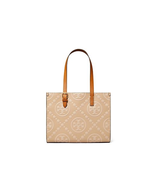 Tory Burch T Monogram Small Contrast Embossed Tote