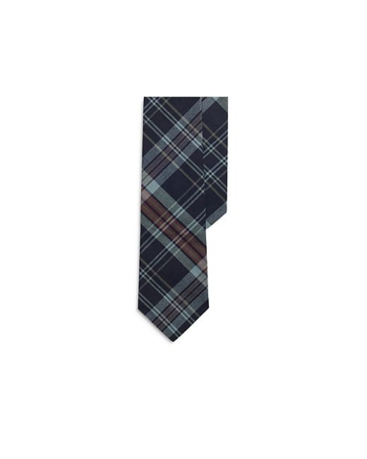 Polo Ralph Lauren Indigo Plaid Cotton Tie