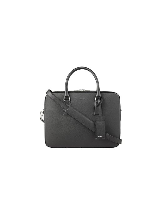 Sandro Downtown Large Saffiano Leather Briefcase