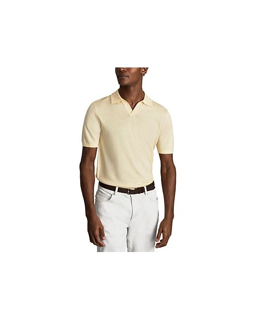 Reiss Duchie Open Collar Short Sleeve Polo Shirt