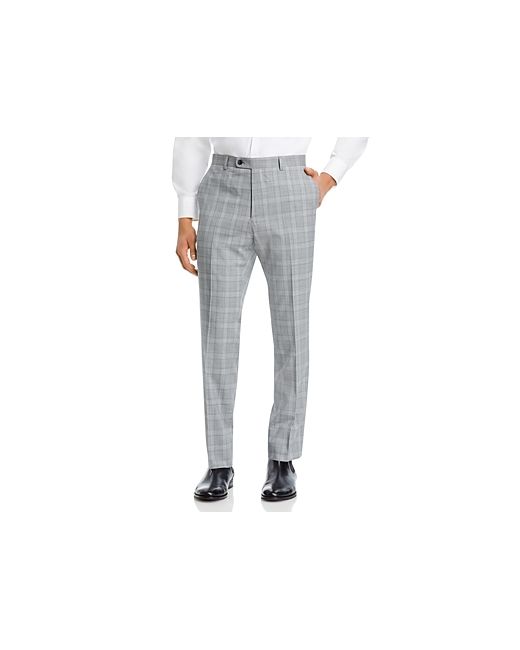 John Varvatos Star USA Street Flat Front Check Slim Fit Suit Pants