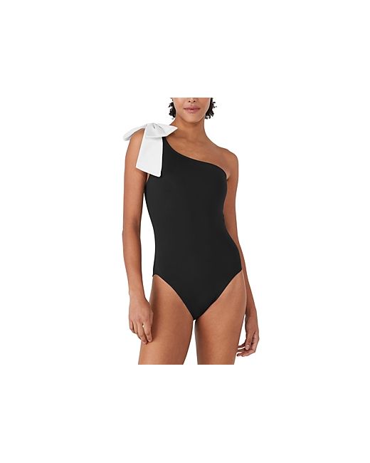 Kate Spade New York Bow One Shoulder Piece Swimsuit