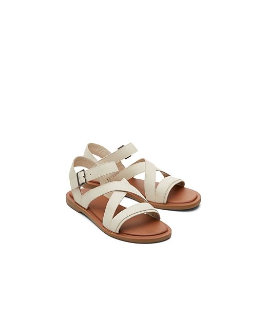 Toms Sloane Leather Flat Sandals