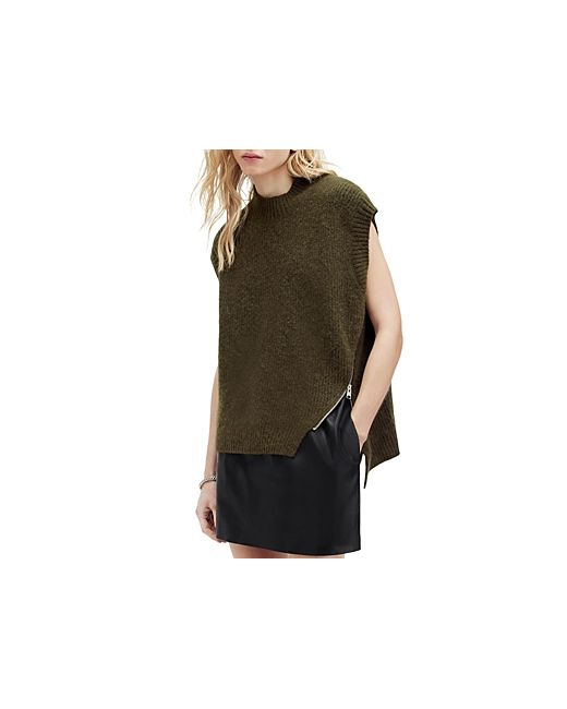 AllSaints Castel Side Zip Sweater