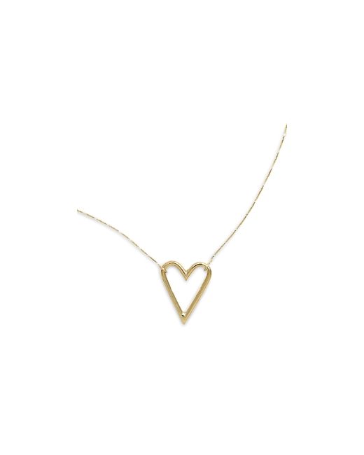 Moon & Meadow 14K Yellow Polished Heart Pendant Necklace 18