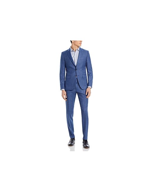 Boss H-Huge Screenweave Solid Slim Fit Suit