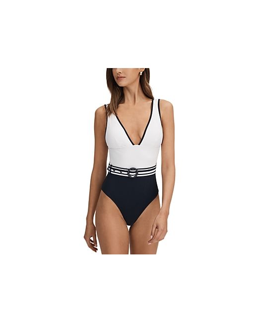 Reiss Willow Blocked One Piece Swimsuit