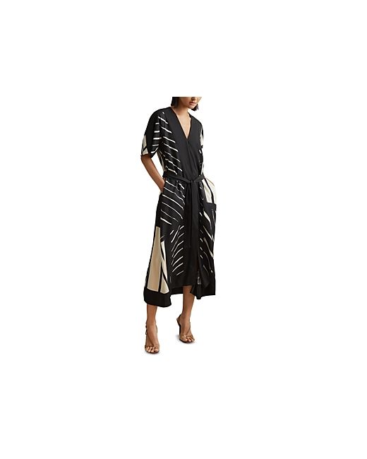 Reiss Cami Stripe Print Dress