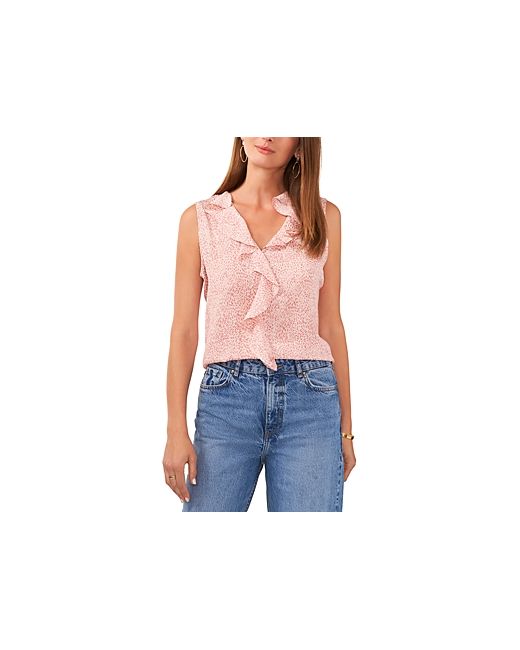 Vince Camuto V Neck Ruffle Top