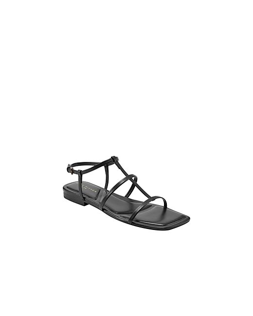 Marc Fisher LTD . Marris Square Toe Strappy Flat Sandals